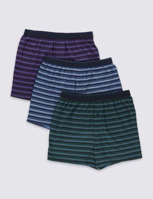 3 Pack Pure Cotton Cool & Fresh&trade; Boxers with StayNEW&trade;
